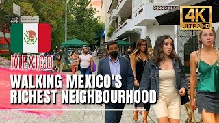 🇲🇽 Mexico City Walking Tour  Polanco Mexico City Luxury Neighbourhood 4K HDR  60fps [upl. by Notyal975]