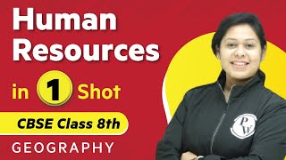 Human Resources in One Shot  Geography  Class 8th  Umang  Physics Wallah [upl. by Adnamahs]