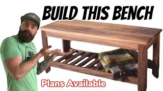 How To Build a Bench  Easy DIY Bench [upl. by Aillicirp]