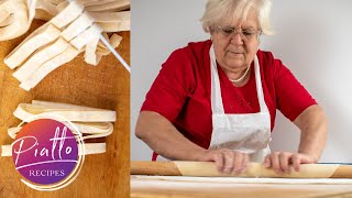 How to Make Homemade Pasta Without Machine  Italian Grandma Cooking [upl. by Abran]