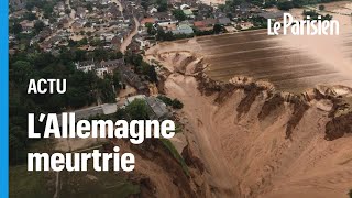 Glissement de terrain inondations  lAllemagne et la Belgique meurtries [upl. by Aicittel]