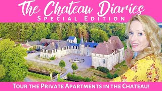 TOUR THE PRIVATE AREAS OF THIS BEAUTIFUL FRENCH CHATEAU [upl. by Roleat138]