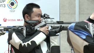 Finals 10m Air Rifle Men  ISSF RifleampPistol World Cup 2013 Changwon KOR [upl. by Dubenko]