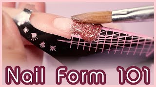 How to Apply Acrylic on Nail Forms for Beginners [upl. by Franni]