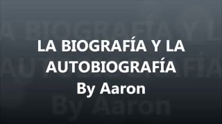 Biografía y autobiografía [upl. by Weihs]