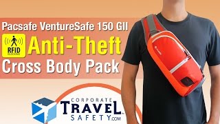 Pacsafe VentureSafe 150 CrossBody Security Bag [upl. by Notserc]