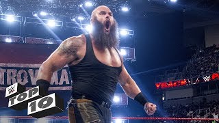 Braun Strowmans monstrous displays of strength  WWE Top 10 [upl. by Aminta]