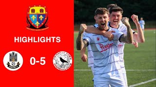 Caerleon 05 Cwmbrân Town  Gwent FA Senior cup  Quarter final highlights [upl. by Kielty]