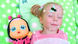 Nastya and Baby doll vs Pesky Flies Аnd other Funny Stories by Like Nastya [upl. by Ettebab]