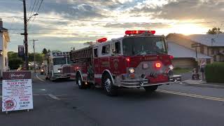 Friendship Fire Company Englewood Block Party Firetruck Parade 2019 [upl. by Acemahs784]