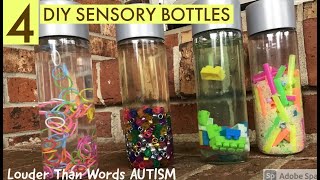 DIY Sensory Bottles amp RainStick  CHEAPEASY Sensory Toys For ADHD Autism amp Sensory Processing [upl. by Nnave]