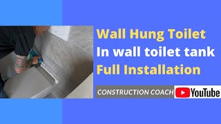 Wall Hung Toilet Install full details [upl. by Dehnel31]