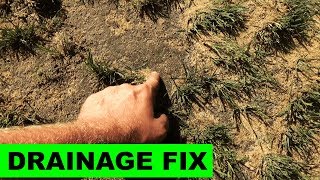 Fixing soggy lawns with sand [upl. by Joashus]