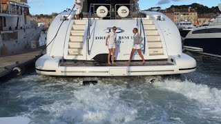 9200hp yacht docking in St Tropez [upl. by Iolanthe]