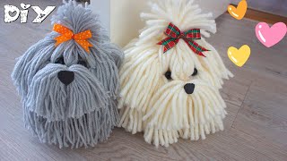 DIY Cómo hacer PERRITOS de lana PASO a PASO  Manualidades divertidas [upl. by Harlene]