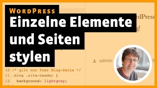 WordPress Design einer Seite ändern [upl. by Aylward]