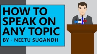 Public Speaking How to speak on any topic  Unacademy [upl. by Bywaters611]