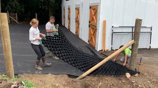 Lighthoof Barn Makeover  Episode 4 Installation of Mud Management Panels [upl. by Mcwilliams]