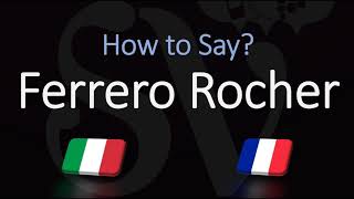 How to Pronounce Ferrero Rocher CORRECTLY ItalianFrench Pronunciation [upl. by Ojahtnamas]