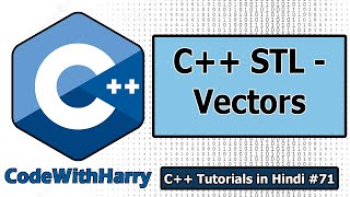 Vector In C STL  C Tutorials for Beginners 71 [upl. by Barcus843]