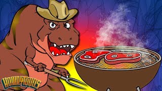 Dinosaur Battle Songs  Meat Eaters  Giganotosaurus and Tyrannosaurus Dinosaur Songs by Howdytoons [upl. by Fenn504]