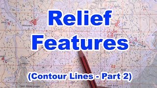 How to find Relief Features in a Toposheet  ICSE Geography Class 10 [upl. by Lanaj]