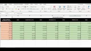 Como liquidar Nomina en Excel [upl. by Brunhilda]