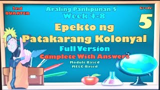 Araling Panlipunan 5 2nd Quarter Week 48 Epekto ng Patakarang Kolonyal Full Version [upl. by Darb]