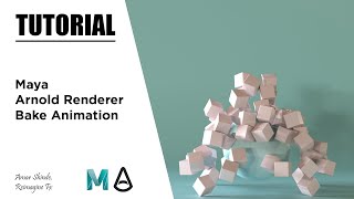 How To Bake Animation In Maya And Arnold Renderer  Tutorial [upl. by Rimma639]