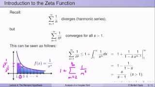 Week6Lecture4 The Riemann Zeta Function and the Riemann Hypothesis [upl. by Corly]