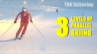 3 Levels of Parallel Skiing [upl. by Wahl]