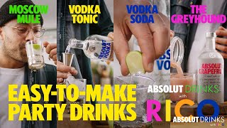 Easy Drinks with Rico  Party Drinks  Absolut Drinks [upl. by Oidacra170]