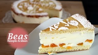 KÄSESAHNETORTE Rezept  Lecker backen mit Mandarinen [upl. by Inafetse]