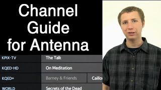 TV Channel Guide Options for OTA Antenna TV [upl. by Marci]