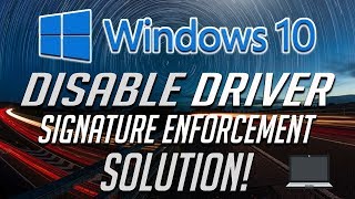 Windows 10 Disable Driver Signature Enforcement Solution 2025 [upl. by Eisdnil]