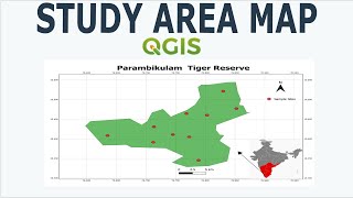 Prepare Study Area Map Easily QGIS [upl. by Aytac]