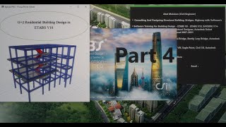 G2 Building Part 4 Modelling Column Slab and Beam in ETABS V18 Amharic By Abel M [upl. by Ttennaj]