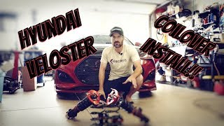 Hyundai Veloster Coilovers Install [upl. by Krein]