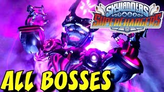 Skylanders SuperChargers  ALL BOSSES [upl. by Nealy]