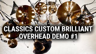 Meinl Cymbals  Classics Custom Brilliant  Overhead Demo 1 [upl. by Anialem770]