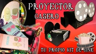 PROYECTOR CASERO DE CINE 🎬 PARA SMARTPHONE CON CARTÓN [upl. by Cacia]