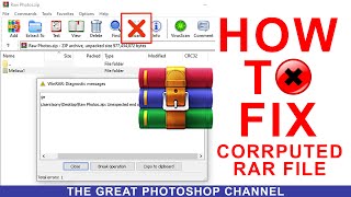 How To Fix Damage Or Corrupted WinRAR Or Zip Files  Unexpected End Of Archive Error [upl. by Adnopoz]