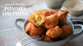 How to make pommes dauphine French potato puffs recipe [upl. by Drallim]