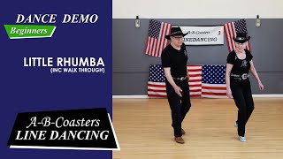 LITTLE RHUMBA  Line Dance Demo amp Walk Through [upl. by Ragde]