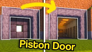 Minecraft How to Make a Spiral 3x3 Piston Door Vault [upl. by Britteny170]