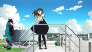 Gatchaman Crowds EP1  Hajime meets JJ Robinson [upl. by Vanni]