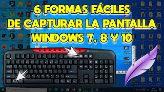 💻 Cómo Hacer CAPTURA DE PANTALLA en PC  6 Formas para Hacer SCREENSHOT en PC  Windows 7 8 y 10 ✅ [upl. by Enelrahc]