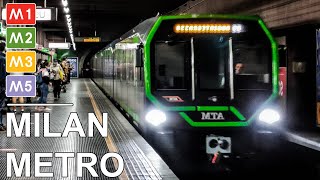 🇮🇹 Milan Metro  All the Lines  Metro di Milano  Tutte le linee 4K 2020 [upl. by Nwahsal]