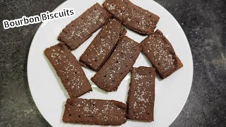 Bourbon Biscuits  Homemade Chocolate 🍫 Cream Biscuit recipe [upl. by Nauqaj]