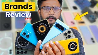 All Smartphone Brands Review in India  2023 Reality [upl. by Barhos]